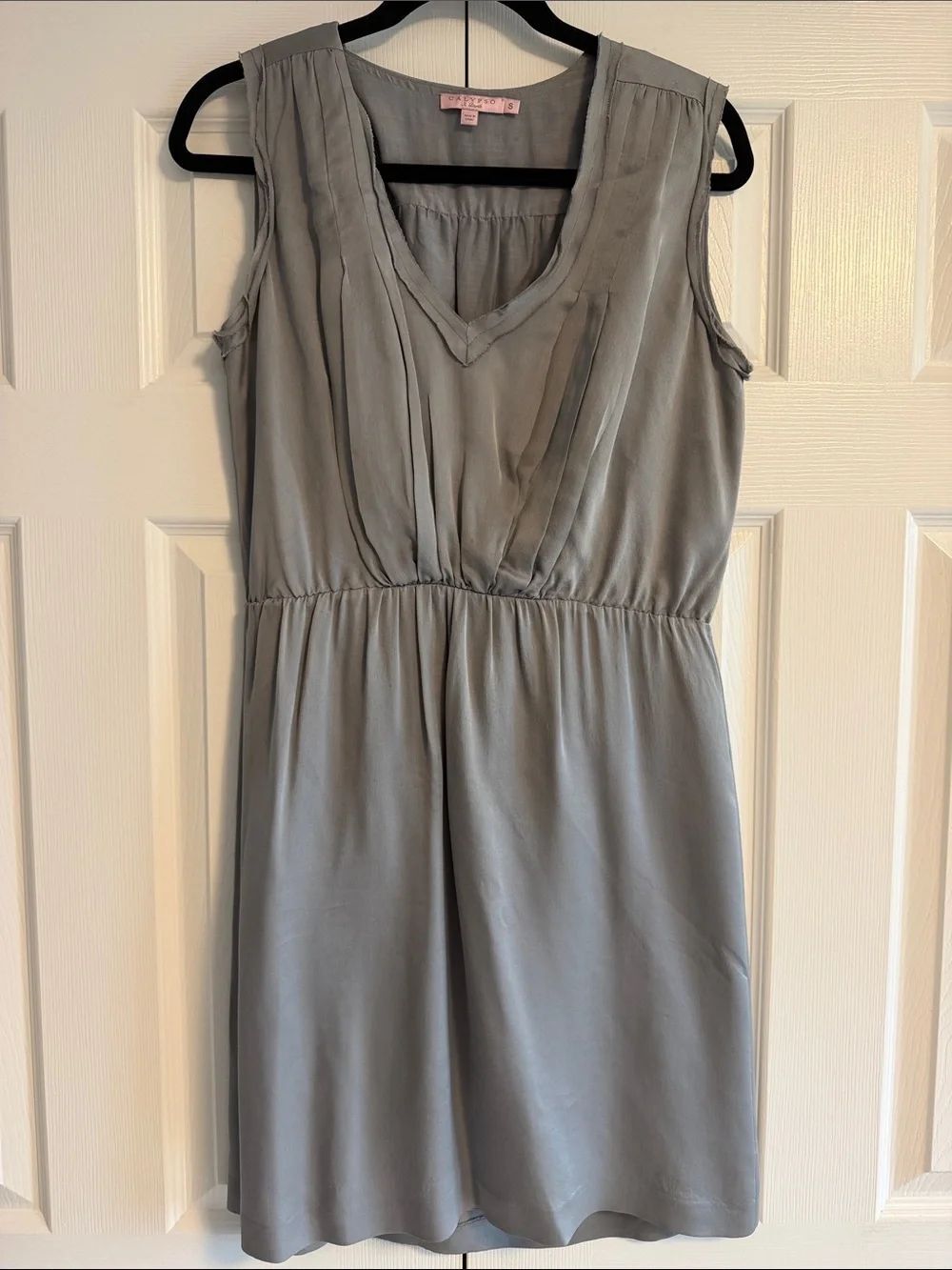Calypso St. Barth Silk V-Neck Tank Dress Women’s Small Blue Sleeveless